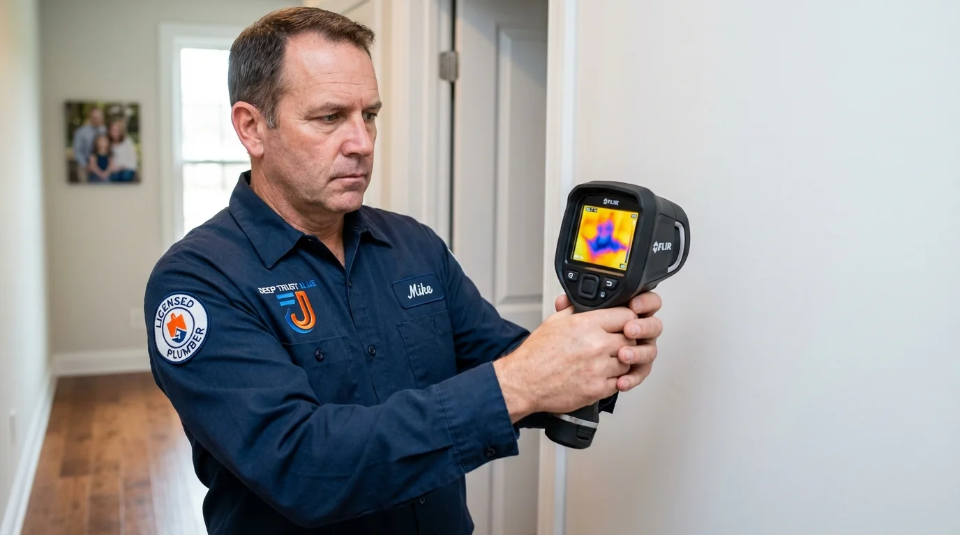 Thermal imaging leak detection by Johns Plumbing LLC in Calhoun City